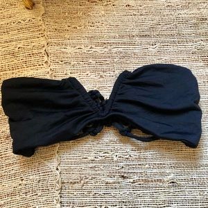 Frankie’s Bikinis • Black Bikini Macramé Top